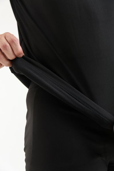 Термобелье зимнее мужское на флисе Thermo Base Black, комплект кофта и штаны, черный, размер S BB-M-17 фото