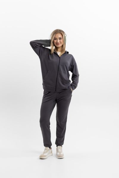 Женский спортивный костюм на молнии, графит, размер M KSB-F-020 фото